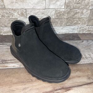 Hey Dude Black Women's Suede Chukka Slip-On Boots
